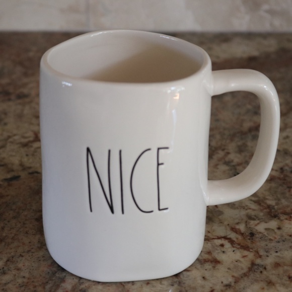 RAE DUNN ARTISAN COLLECTION by MAGENTA NICE COFFEE MUG - NEW - Picture 1 of 3
